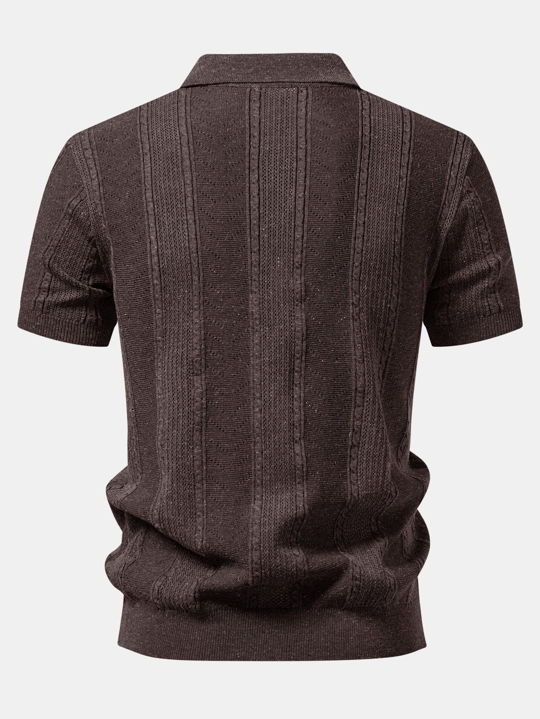 Linen Textured Knit Polo &amp; Straight Leg Linen Pants