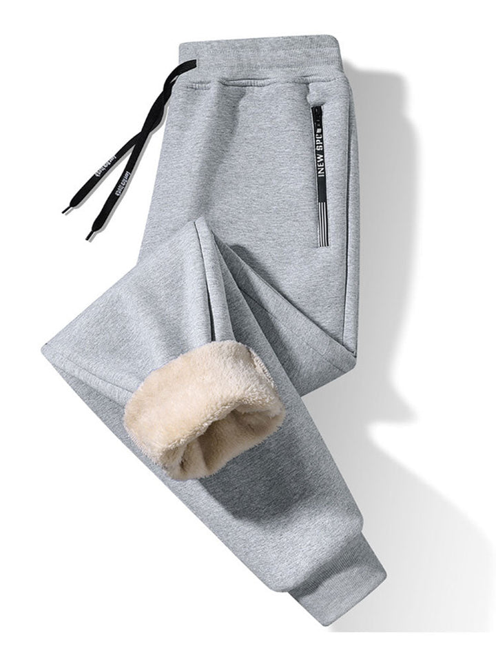Warm Fleece-Lined Jogger Pants