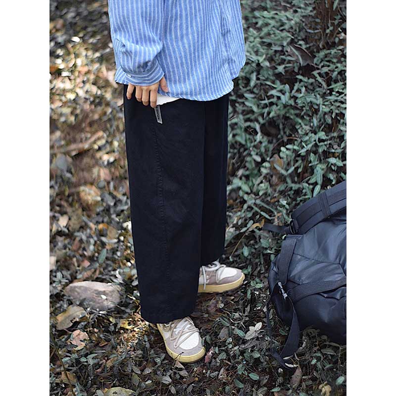 Loose-fitting Wide-leg Casual Straight-leg Pants