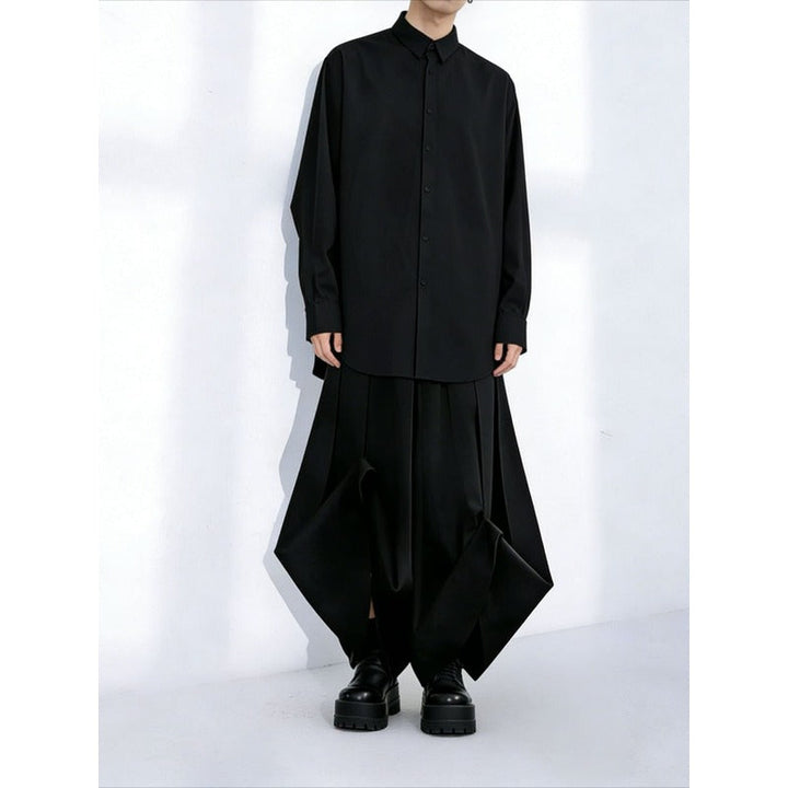 Japanese Irregular Loose Wide-Leg Pants