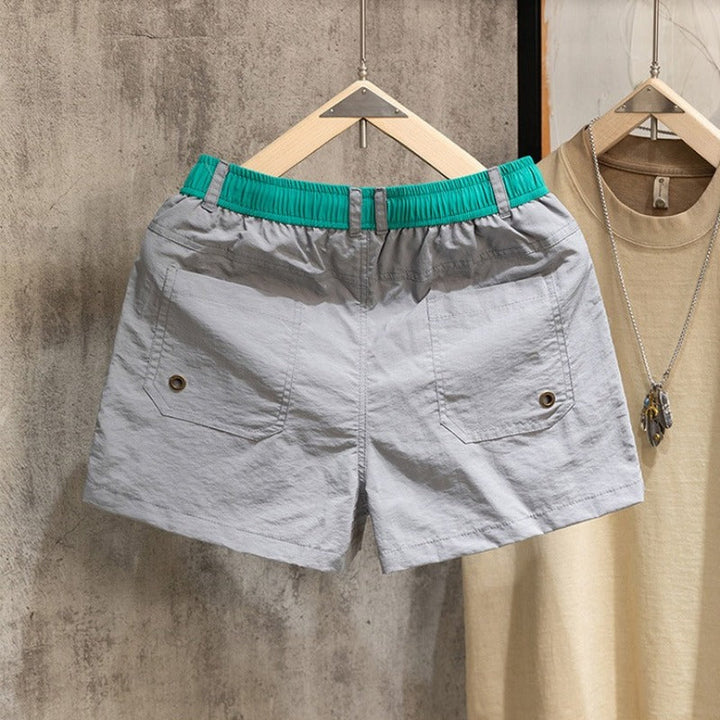 Quick-Dry Running Athletic Shorts with Liner and Drawstring