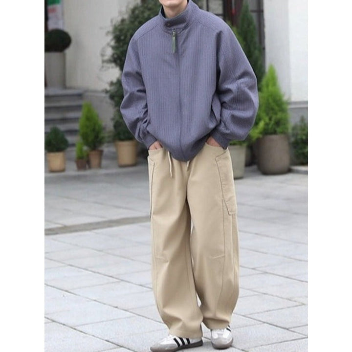 Cotton Oversized Utility Wide-Leg Pants