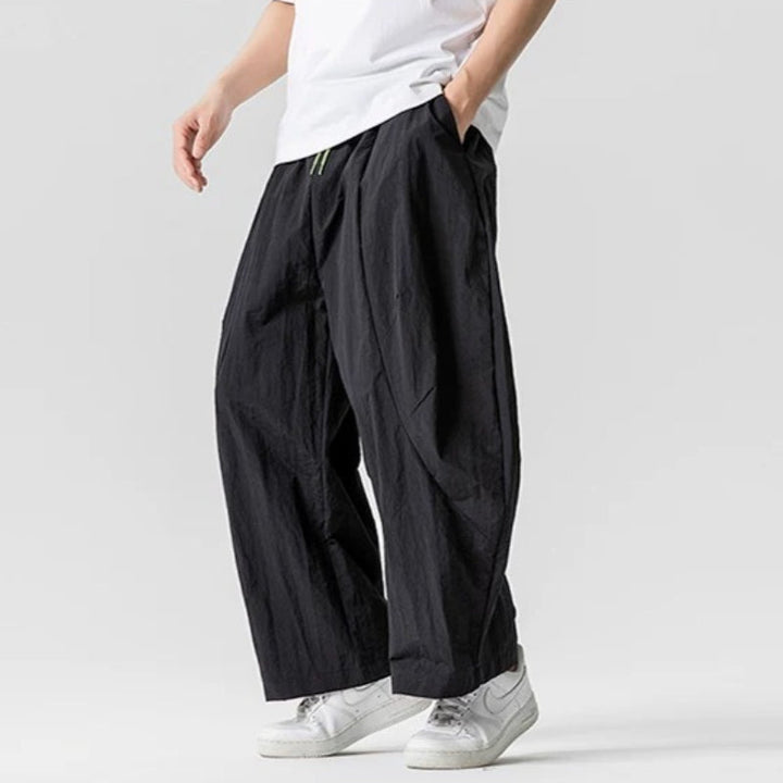 Retro Quick-drying Pleated Outdoor Trousers