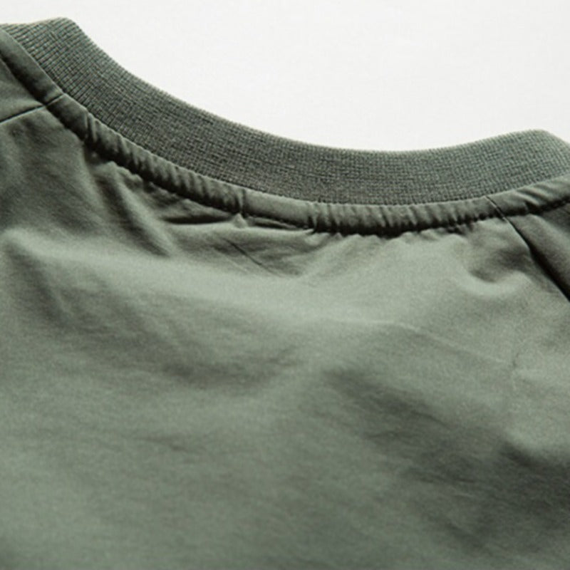 Quick-Drying Crew Neck T-Shirt with Drawstring