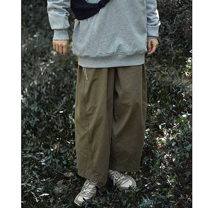 Loose-fitting Wide-leg Casual Straight-leg Pants
