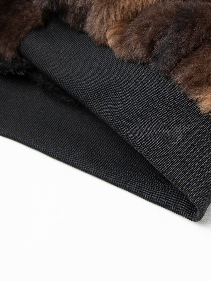 Faux Fur Zipper Jacket