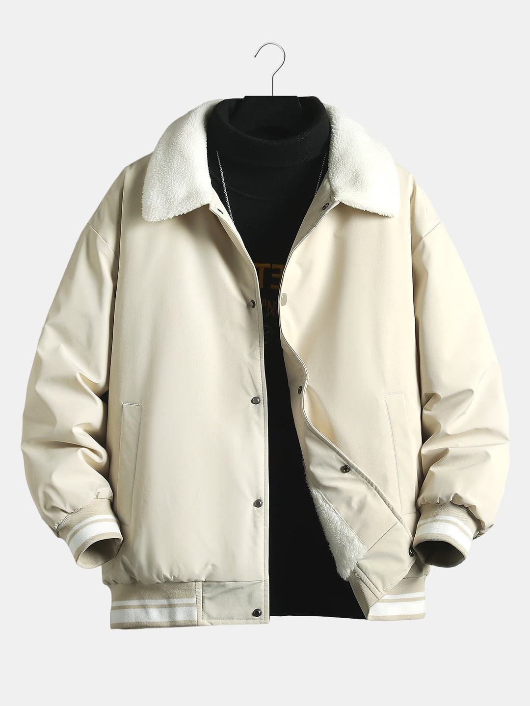 Teddy Lined Baseball Jacket