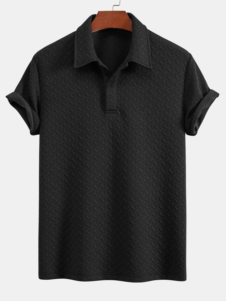 Geometric Jacquard Polo &amp; Geometric Jacquard Shorts