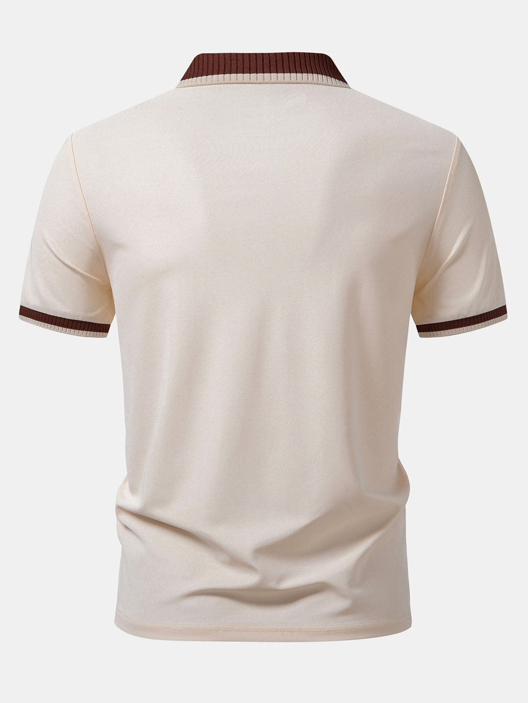 Contrast Trim Zipper Polo &amp; Slim Fit Tapered Trousers
