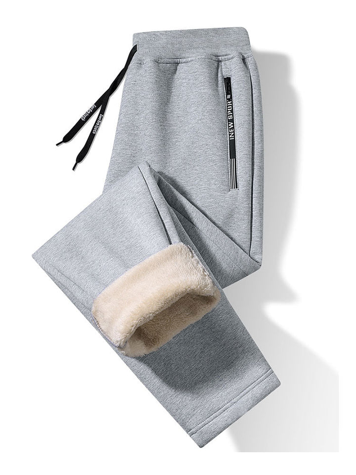 3 Pieces Warm Fleece-Lined Straight Leg Pants