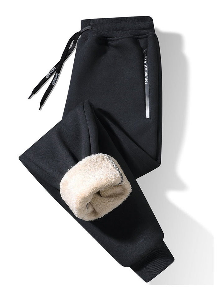 Warm Fleece-Lined Jogger Pants