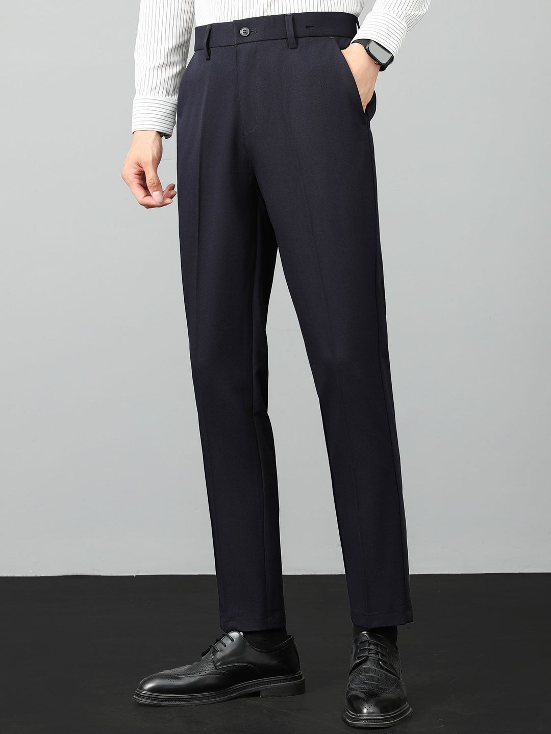 Slim Fit Tapered Trousers
