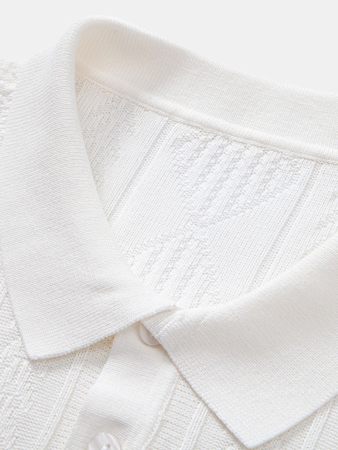 Geometric Jacquard Knitted Polo Shirt &amp; Slim Fit Tapered Trousers