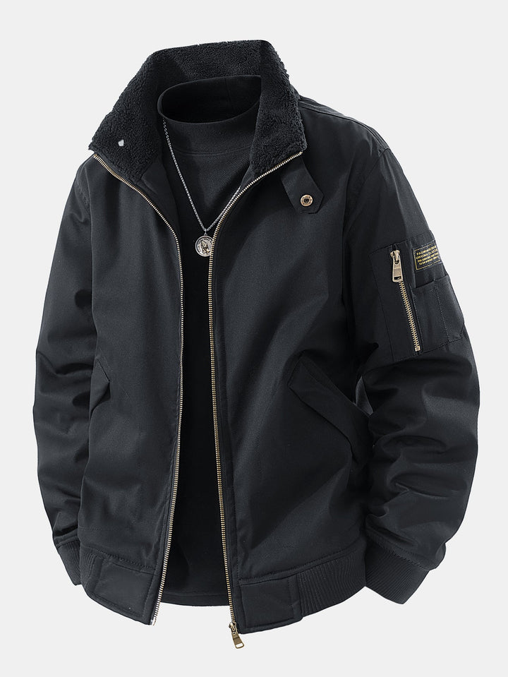 Teddy Lined Bomber Jacket