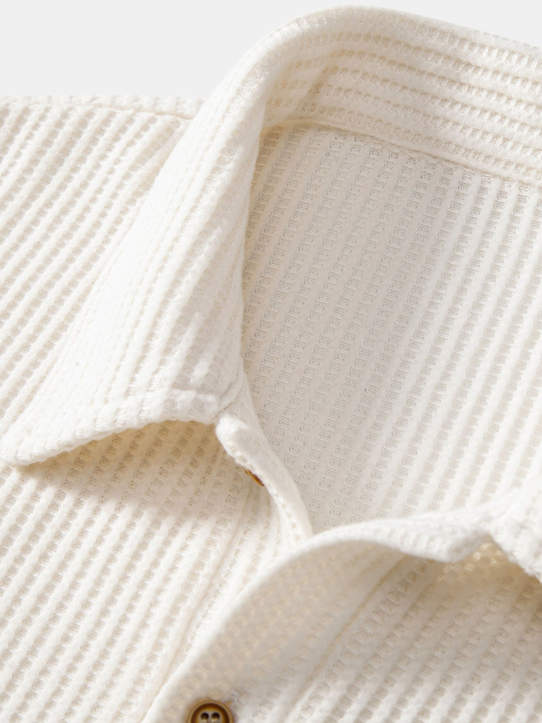 Short Sleeved Waffle Polo &amp; Straight Leg Linen Pants