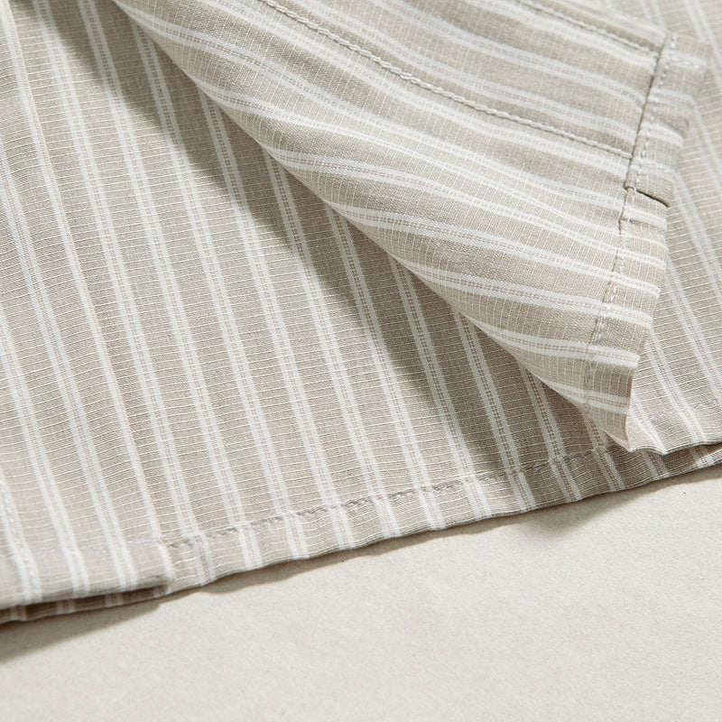 Japanese Striped Loose-fitting Long-sleeved Shirt