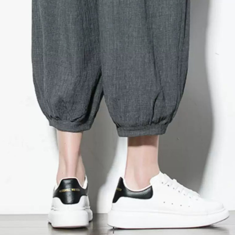 Ice Silk Thin Drape Casual Loose Wide-leg Pants