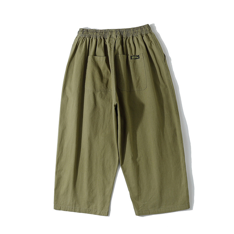 Loose-fitting Wide-leg Casual Straight-leg Pants