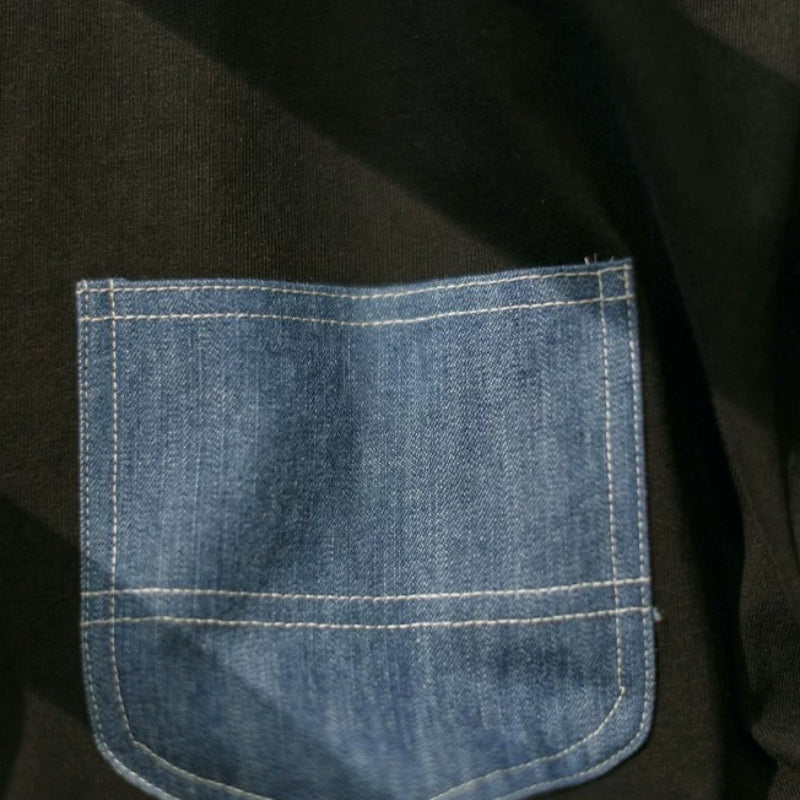 300g Heavyweight Denim Pocket Loose T-Shirt