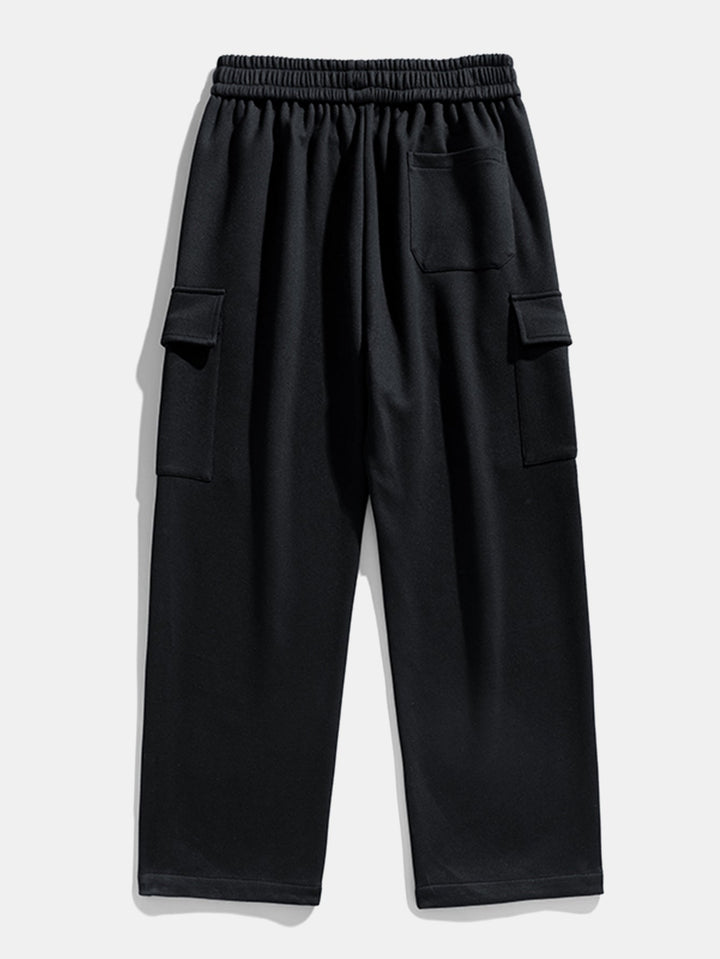 Relax Fit Straight Leg Jersey Cargo Pants