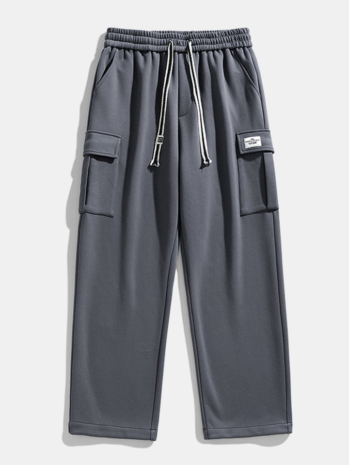 Relax Fit Straight Leg Jersey Cargo Pants