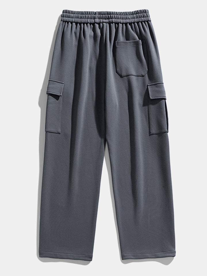 Relax Fit Straight Leg Jersey Cargo Pants