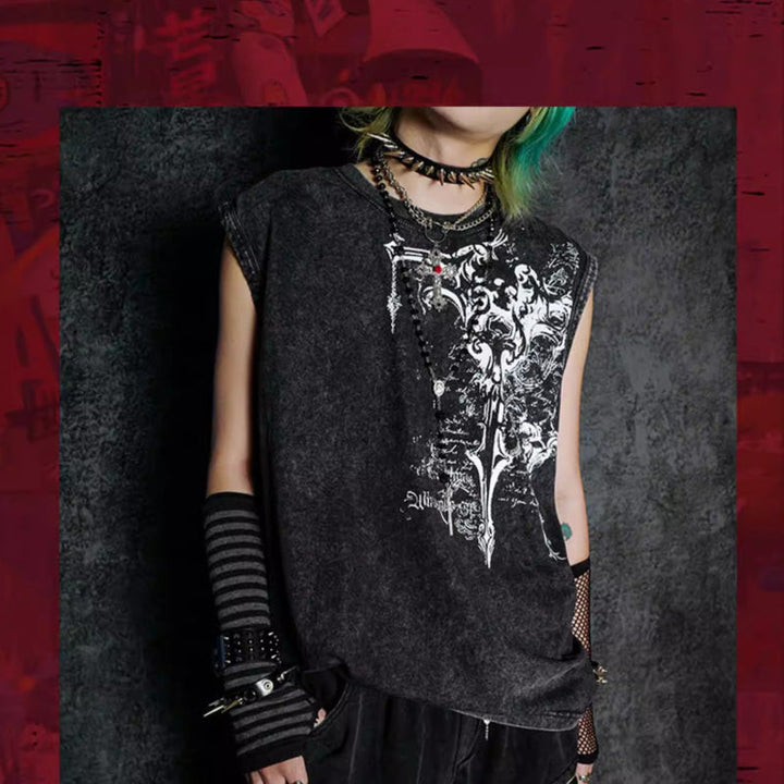 Dark Striped Sleeves Gloves