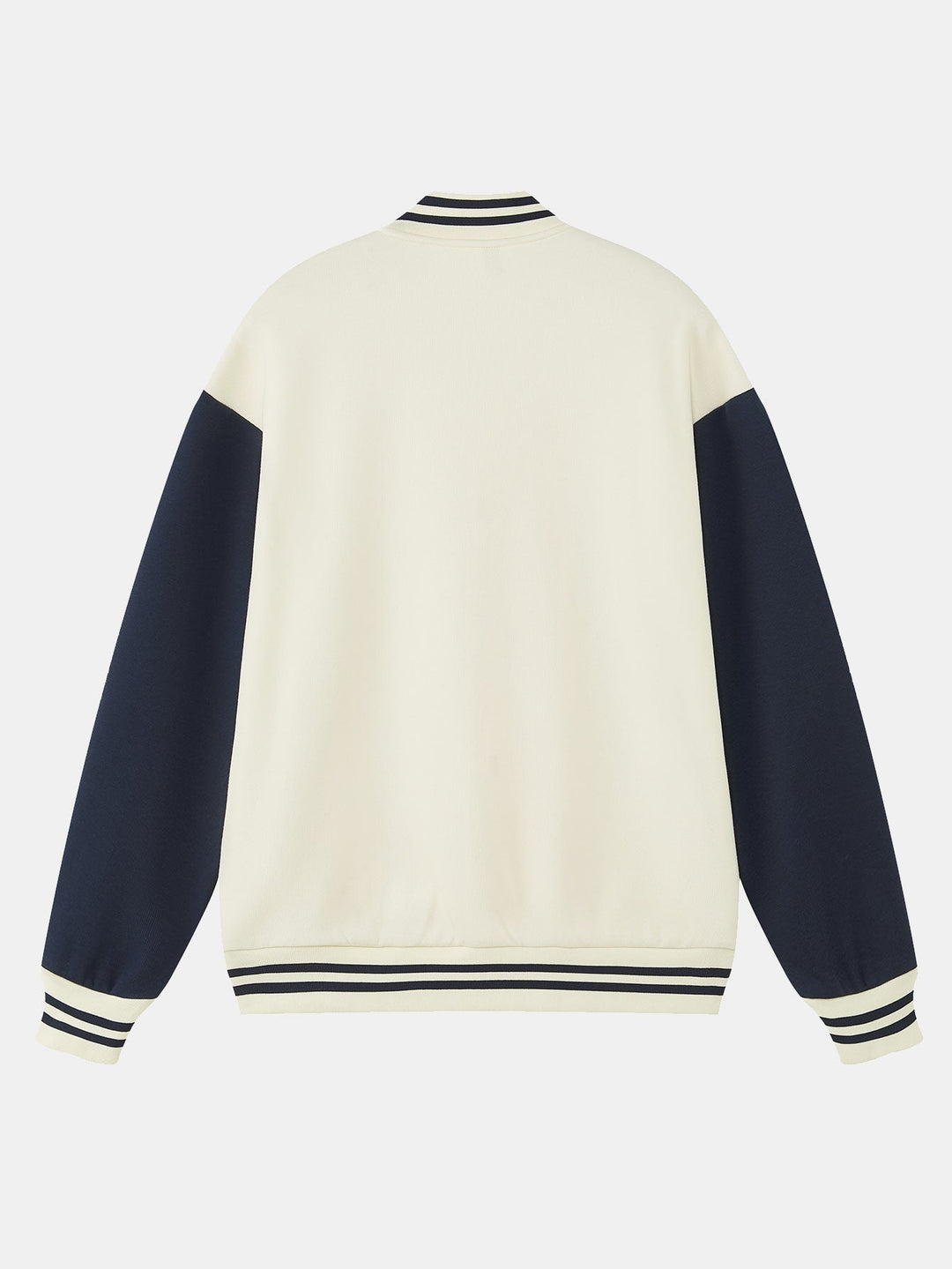 Jersey Contrast Preppy Jacket