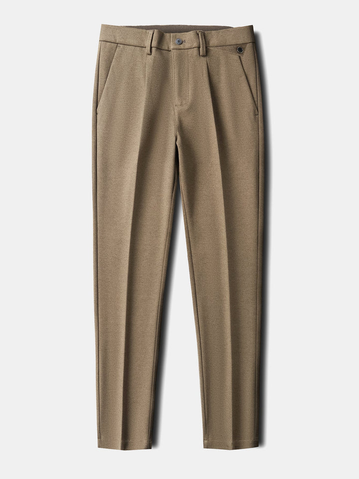 Woolen Straight Leg Trousers