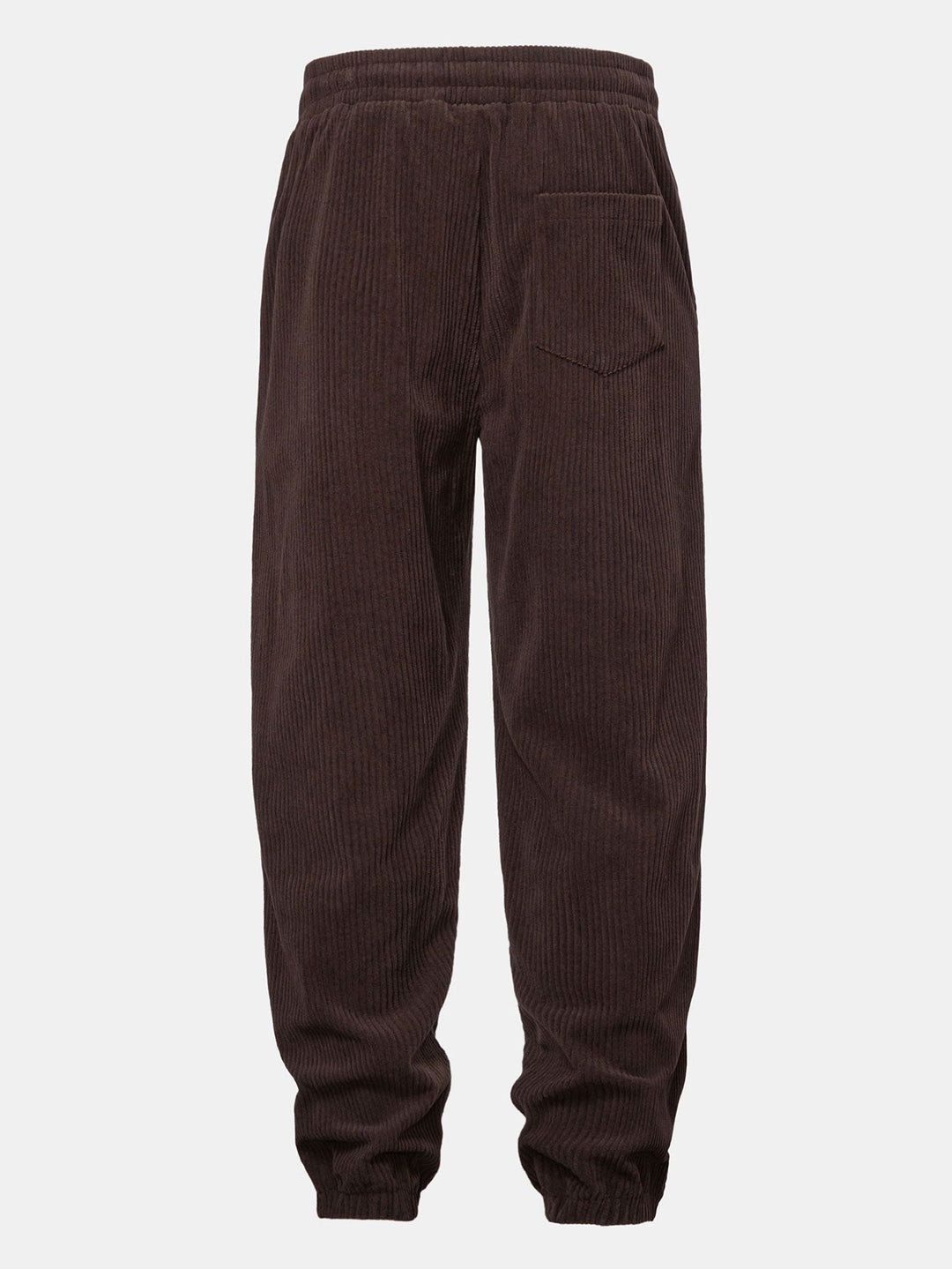 Contrast Corduroy Polo Sweatshirt &amp; Corduroy Jogger Pants