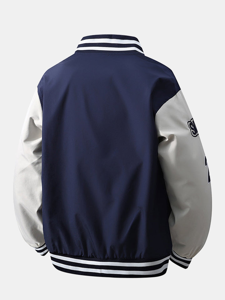 Varsity Embroidered Baseball Jacket