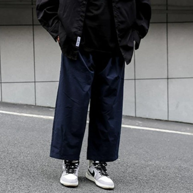 Japanese Solid Color Straight Leg Pants
