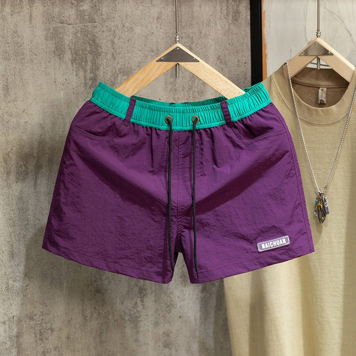 Quick-Dry Running Athletic Shorts with Liner and Drawstring