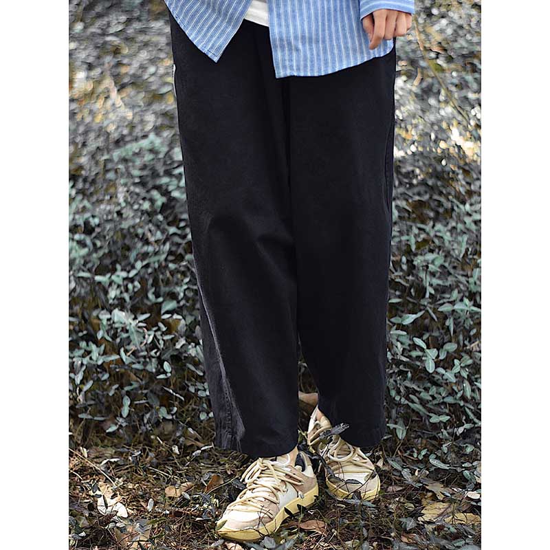 Loose-fitting Wide-leg Casual Straight-leg Pants