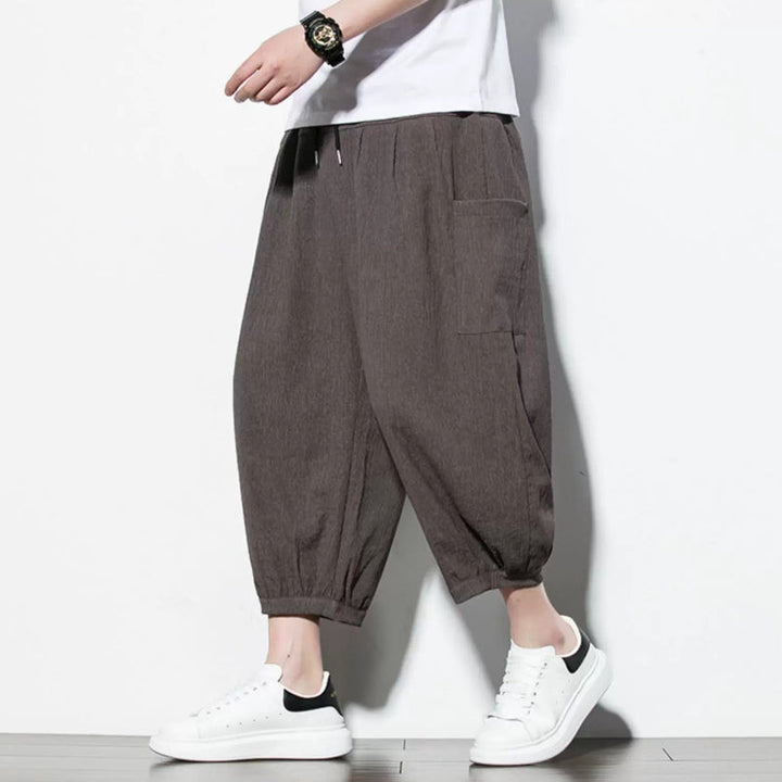 Ice Silk Thin Drape Casual Loose Wide-leg Pants