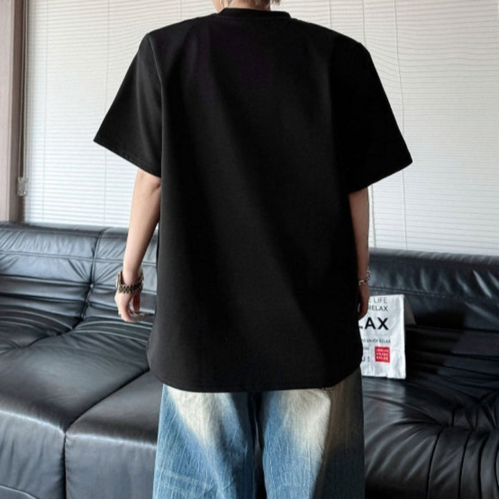 Crew Neck Letter Print Loose T-shirt