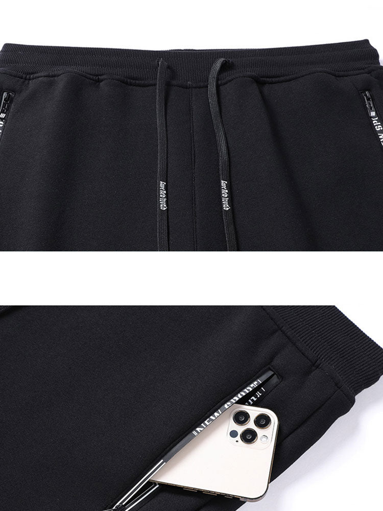 3 Pieces Warm Fleece-Lined Straight Leg Pants