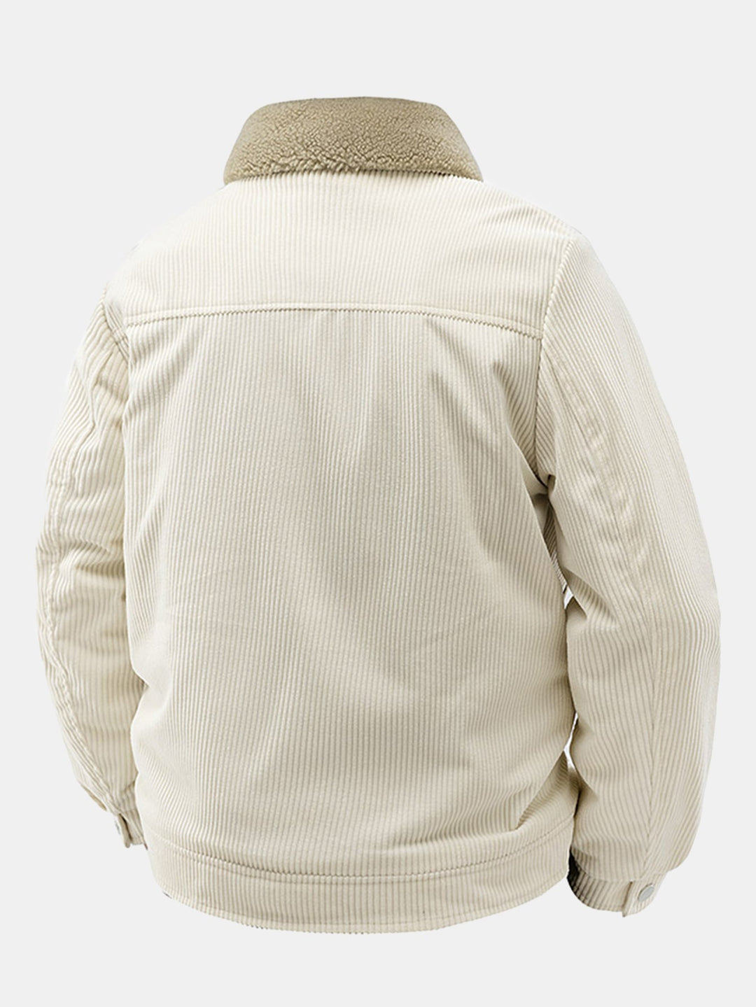 Teddy Lined Corduroy Button Up Jacket
