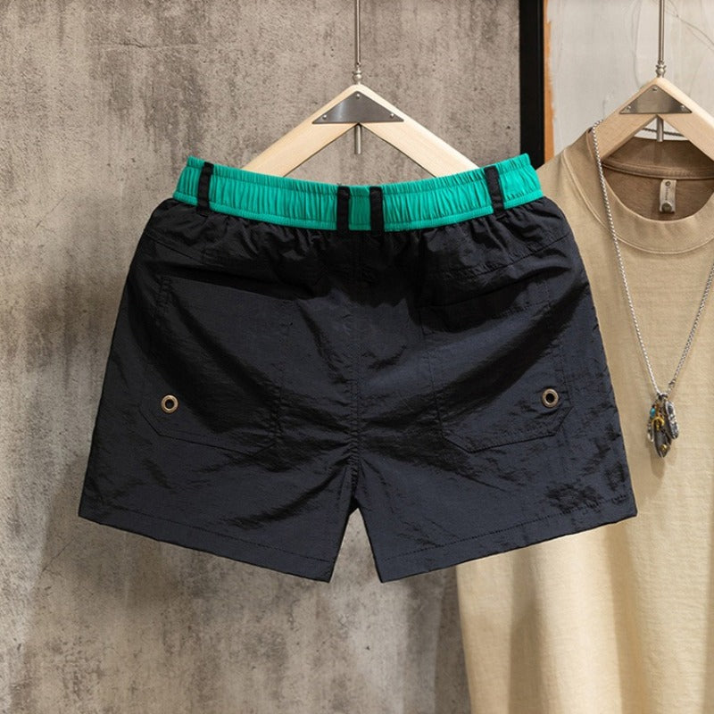 Quick-Dry Running Athletic Shorts with Liner and Drawstring