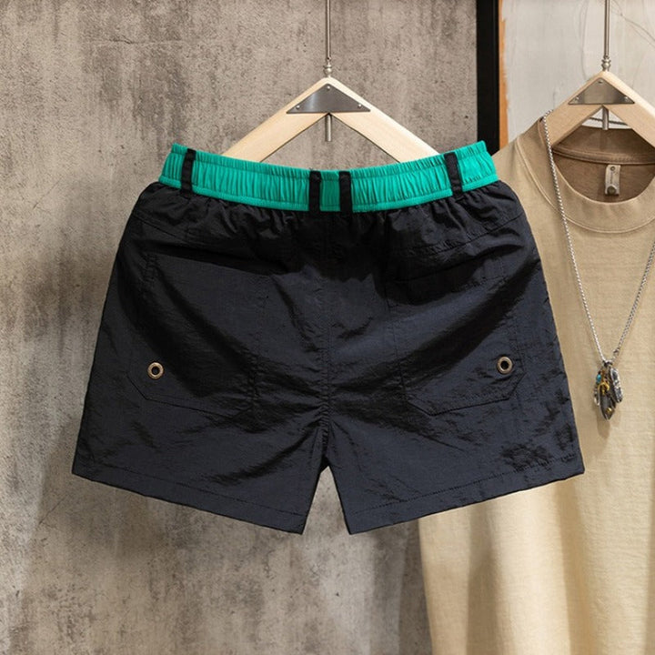 Quick-Dry Running Athletic Shorts with Liner and Drawstring
