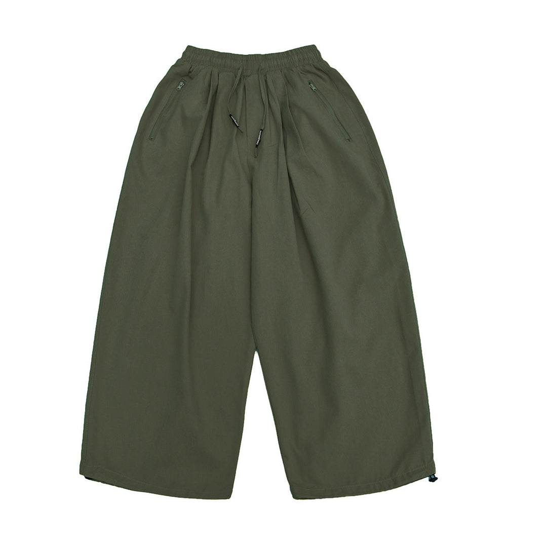 Japanese Retro Loose Straight Leg Casual Pants