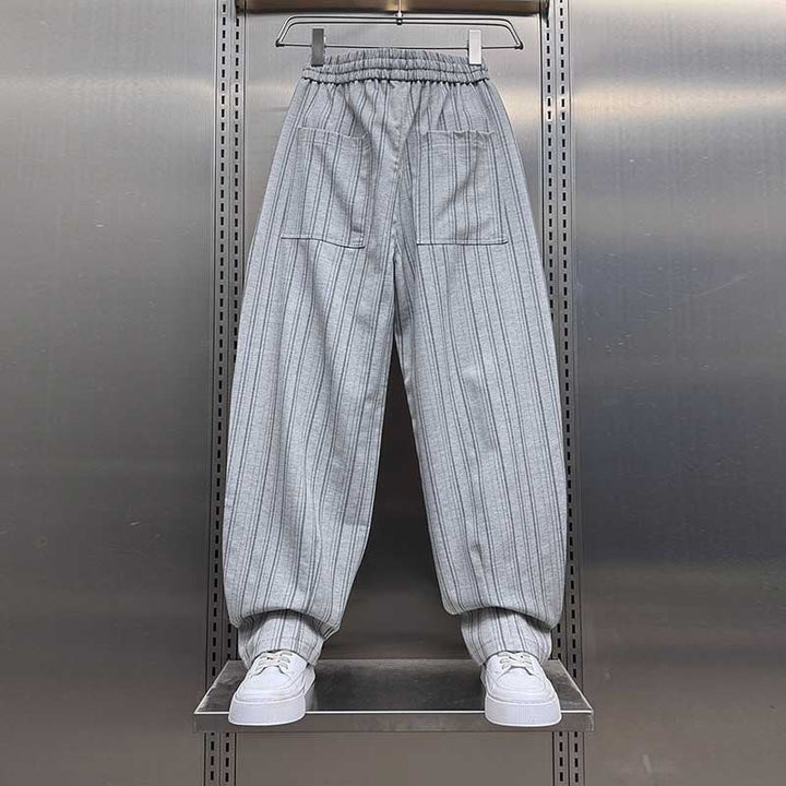 Vertical Striped Loose Casual Pants