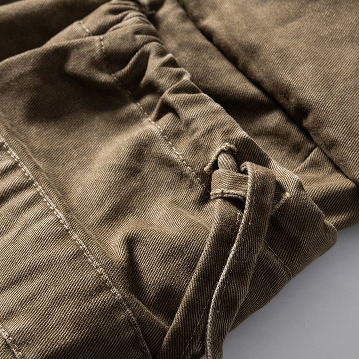 Large Pocket Cropped Casual Pants