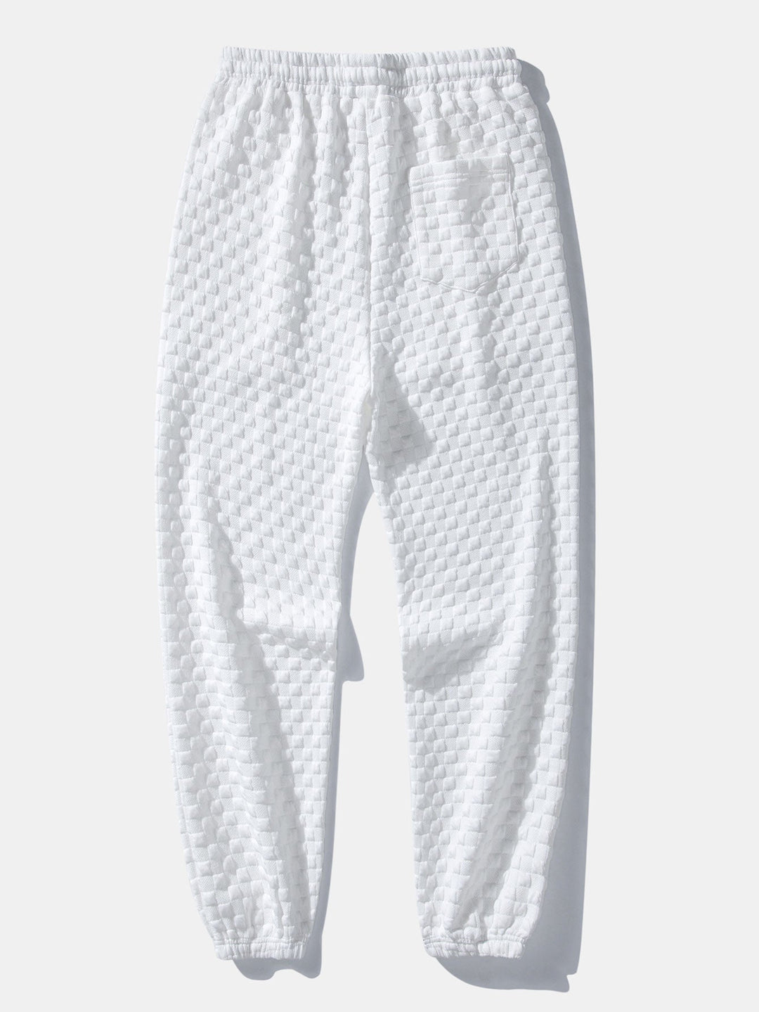 Checkerboard Jacquard Jogger Pants
