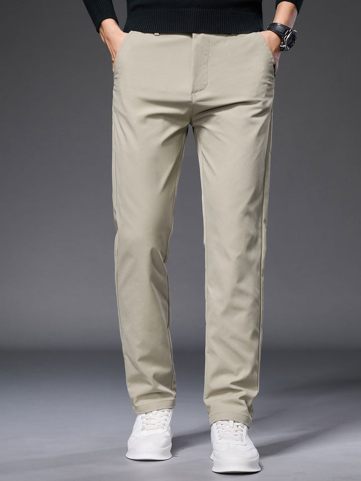 Warm Fleece-Lined Straight Leg Chino Pants