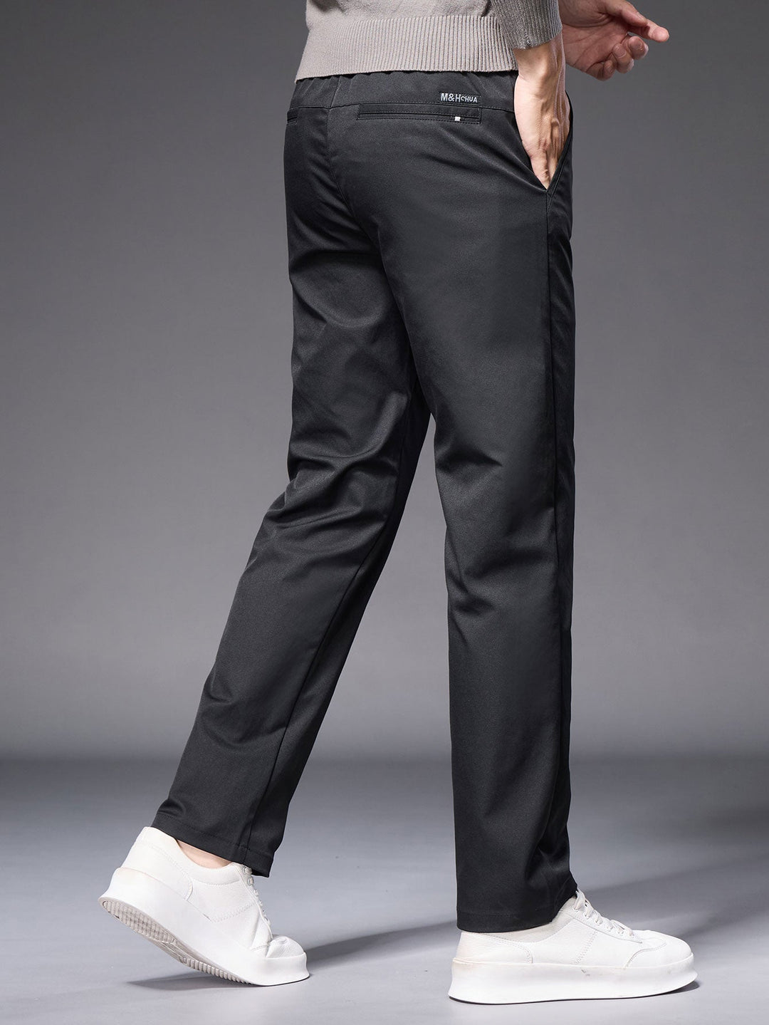 Warm Fleece-Lined Straight Leg Chino Pants