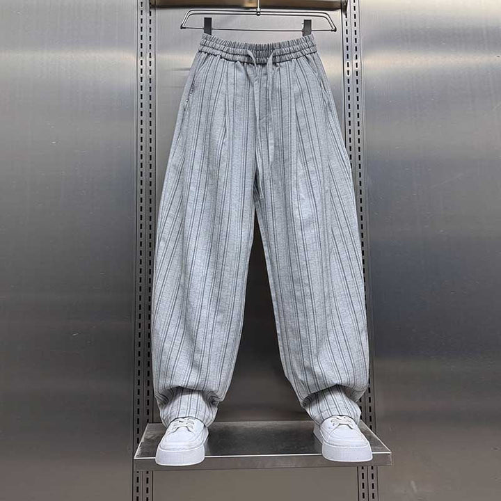 Vertical Striped Loose Casual Pants