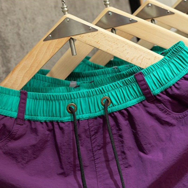 Quick-Dry Running Athletic Shorts with Liner and Drawstring