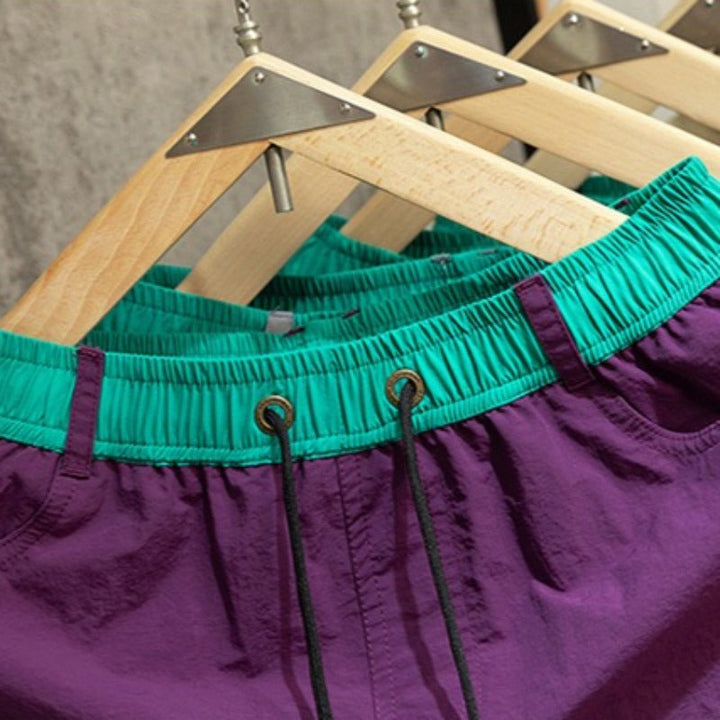 Quick-Dry Running Athletic Shorts with Liner and Drawstring