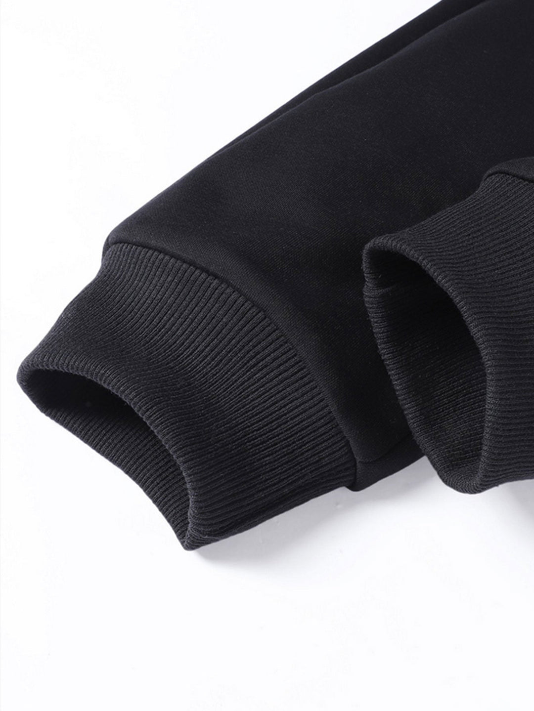 3 Pieces Solid Zipper Pocket Cotton Jogger Pants